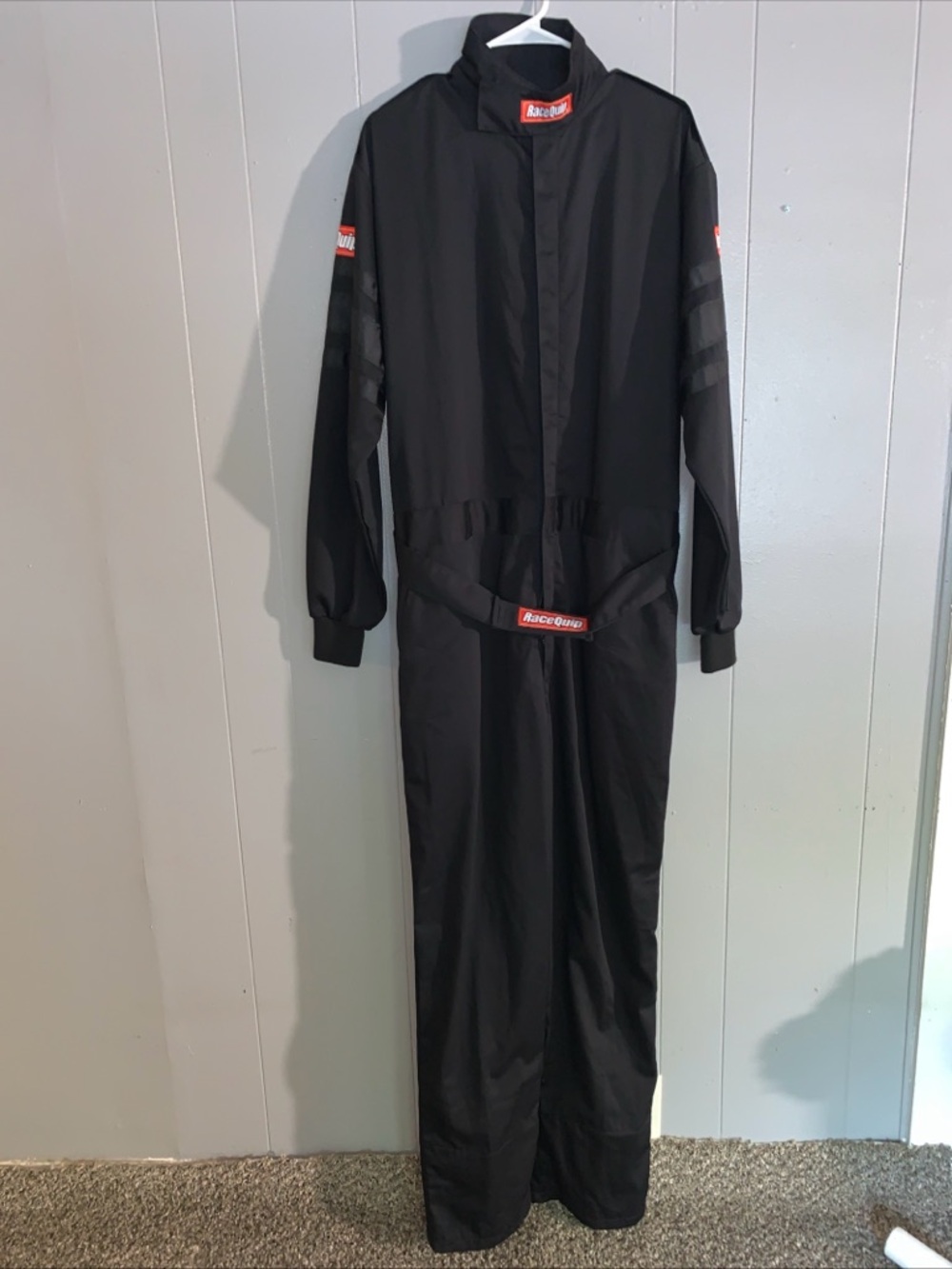 RaceQuip Black Racing Suit Size Large